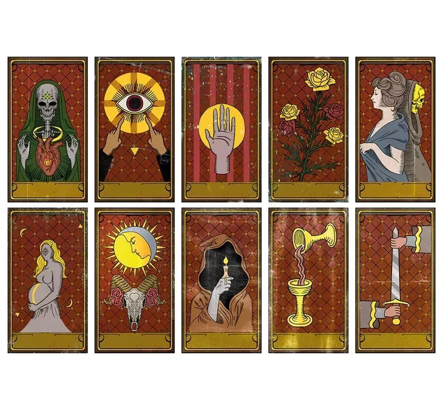 Translation missing: fr.10 Cartas Vudú o Tarot de 11X20 cm