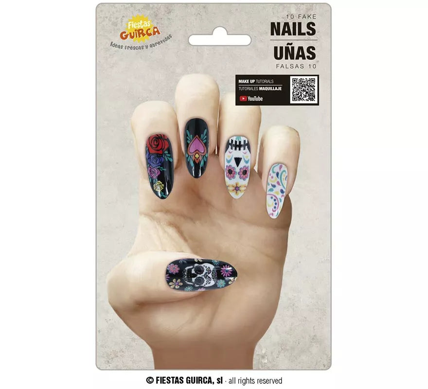 Translation missing: fr.Pack de 10 Uñas Catrina con pegamento