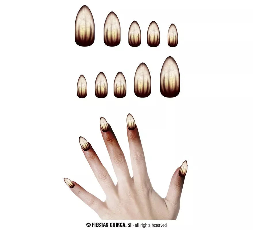 Translation missing: fr.Pack de 10 Uñas Hombre Lobo con pegamento