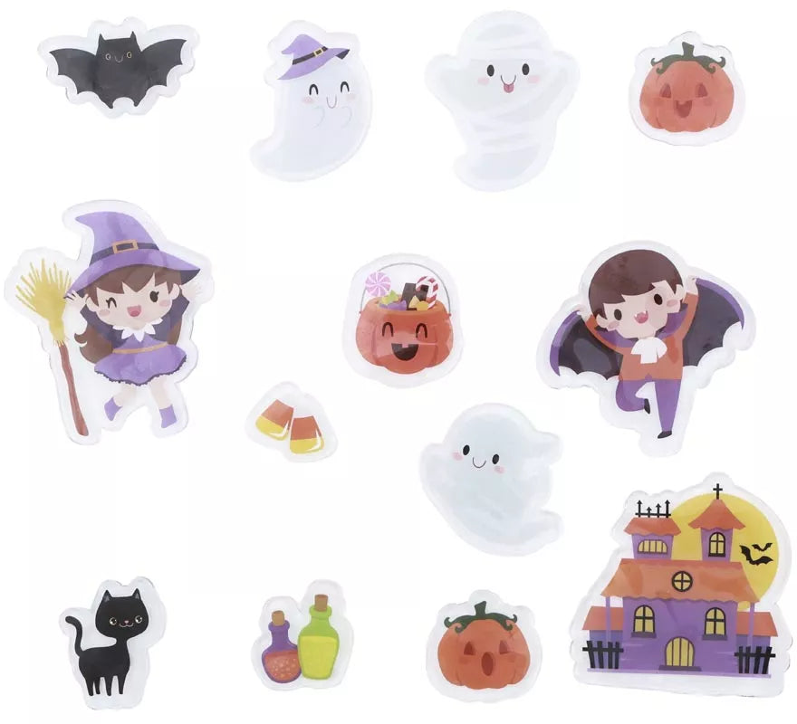 Translation missing: fr.13 Pegatinas de Gel Bruja, Vampiro y Fantasmas modelos surtidos