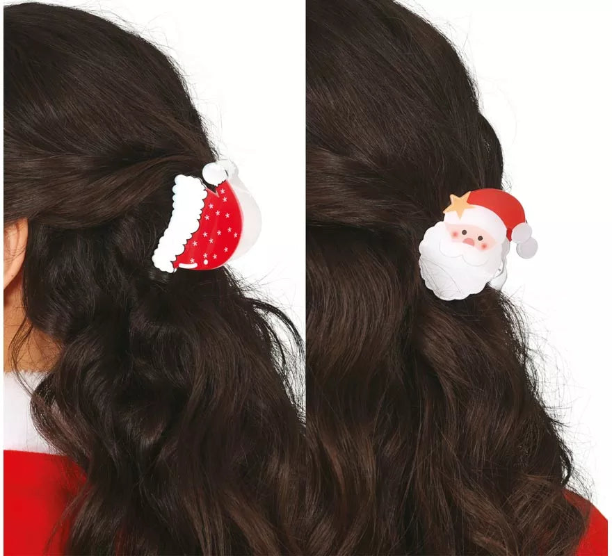 Translation missing: fr.2 Pinzas de Papa Noel para el Pelo de 7 cm