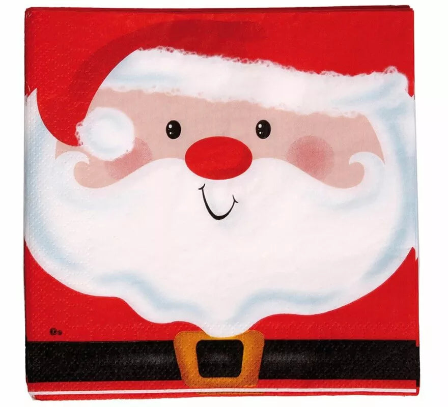 Translation missing: fr.20 Servilletas de Santa Claus de 33x33 cm