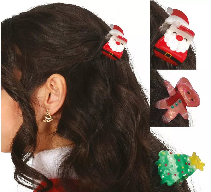 Translation missing: fr.3 Pinzas de Navidad para el Pelo de 3,5 cm