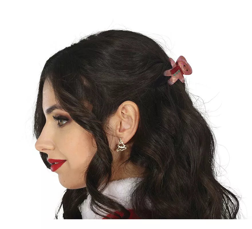 3 Pinzas de Navidad para el Pelo de 3,5 cm
