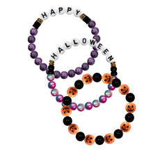 3 bracelets Joyeux et Halloween