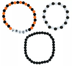 3 bracelets « Trick or Treat » pour Halloween