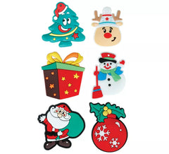 48 aimants de Noël assortis, taille 5 cm