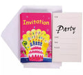 6 Invitaciones Happy Birthday con Sobre
