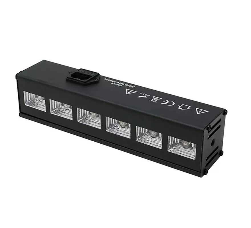 Translation missing: fr.6 Leds Luz negra uv para interior de 6x3 w