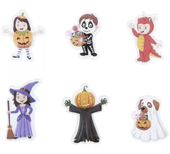 6 autocollants en gel Enfants en costumes aux modèles assortis