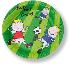 6 Plats Jétables de Football 22 cm