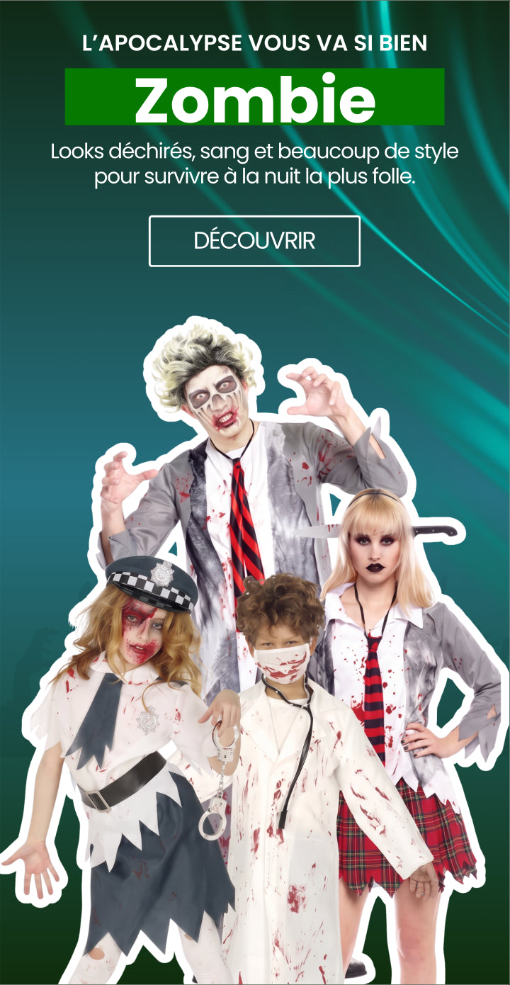 Voir les déguisements de zombies