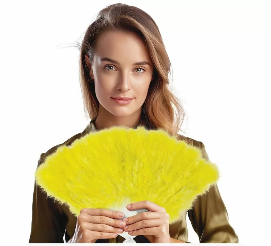 Translation missing: fr.Abanico con Plumas de 16 Palas en varios colores