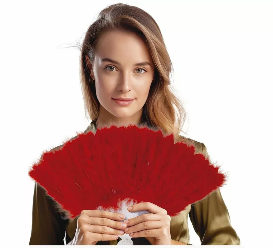 Translation missing: fr.Abanico con Plumas de 16 Palas en varios colores
