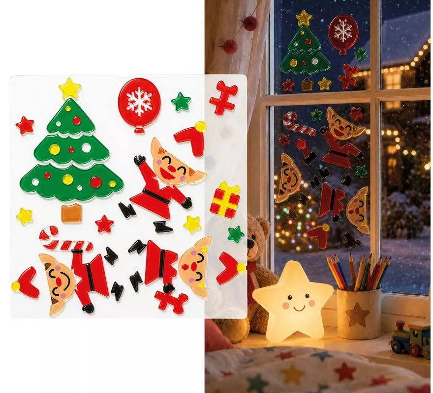 Translation missing: fr.Adhesivo de Gel con Figuras Navideñas de 20x25 cm