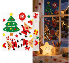 Gel adhésif avec figurines de Noël de 20x25 cm