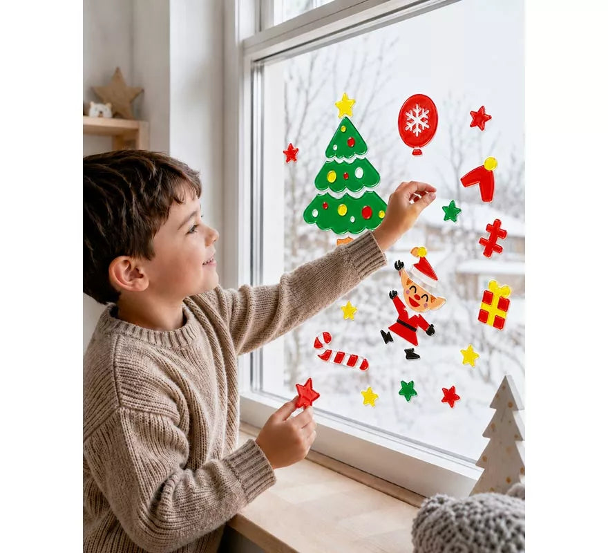 Translation missing: fr.Adhesivo de Gel con Figuras Navideñas de 20x25 cm