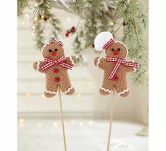 Décorations pour biscuits en pain d'épice avec bâtonnet, assorties, 10 cm