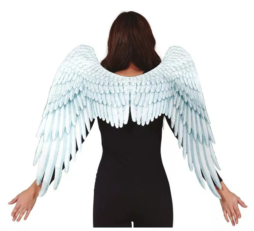 Alas de Ángel de Tela Blancas de 100x70 cm