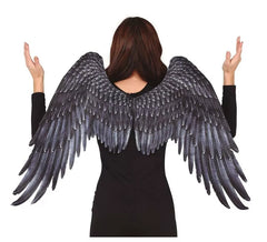 Ailes d'ange en tissu noir