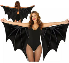 Ailes de chauve-souris noires 170x80 cm