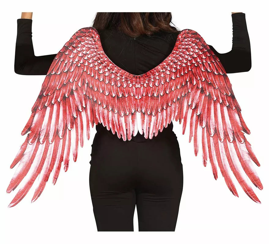 Translation missing: fr.Alas de Plumas con Tela Roja de 105X45 cm