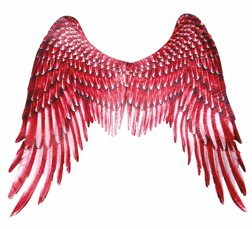 Translation missing: fr.Alas de Plumas con Tela Roja de 105X45 cm