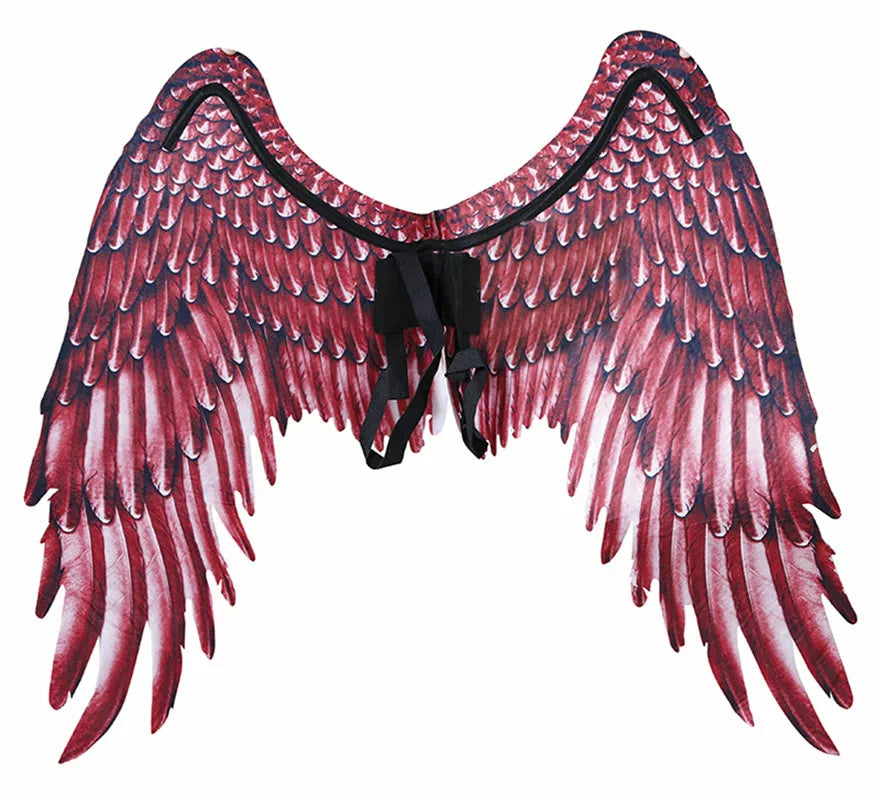 Translation missing: fr.Alas de Plumas con Tela Roja de 105X45 cm