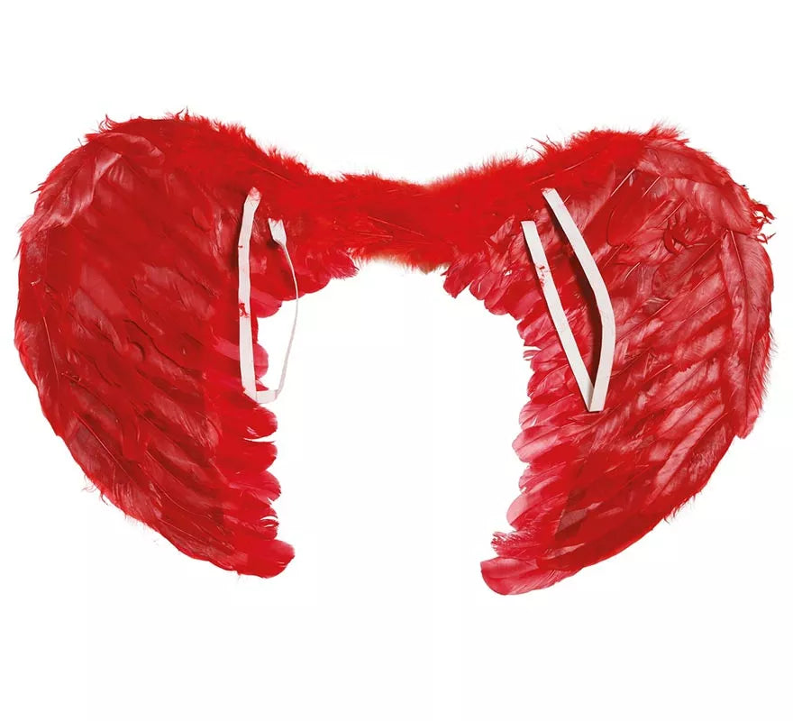 Alas rojas de plumas de 50 cm