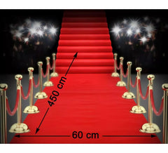 Tapis Rouge de Décoration 450x60 cm