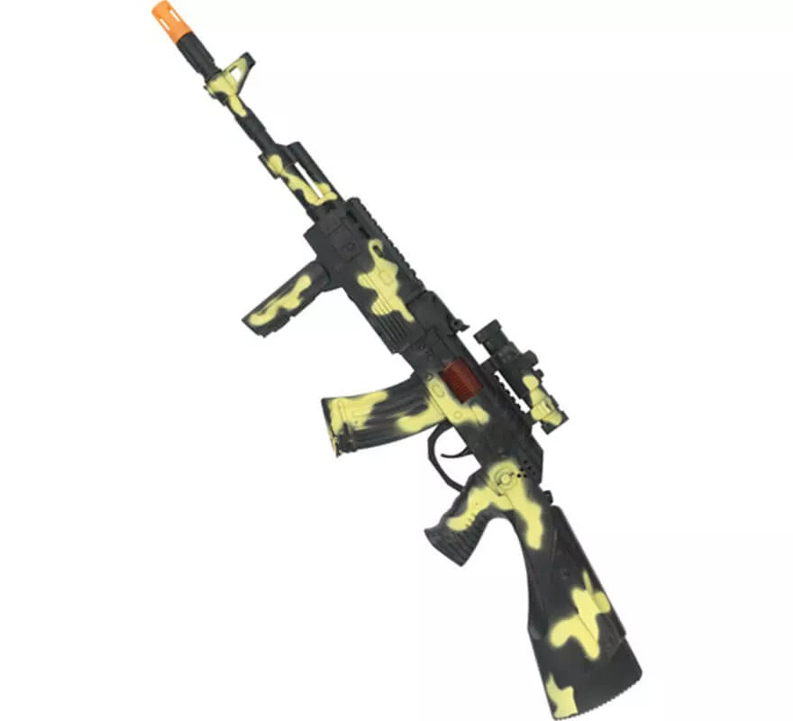 Translation missing: es.Ametralladora Militar Camuflaje con Luz efecto Destello 59cm