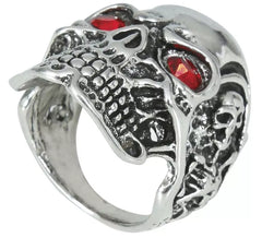 Bague crâne en métal