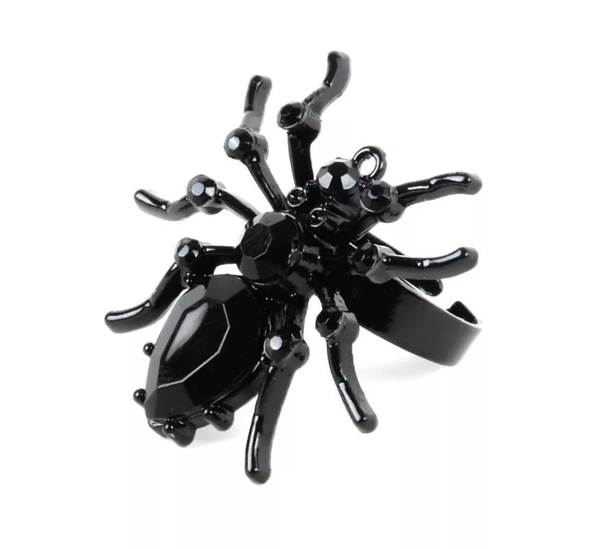 Translation missing: fr.Anillo de Araña negra de metal