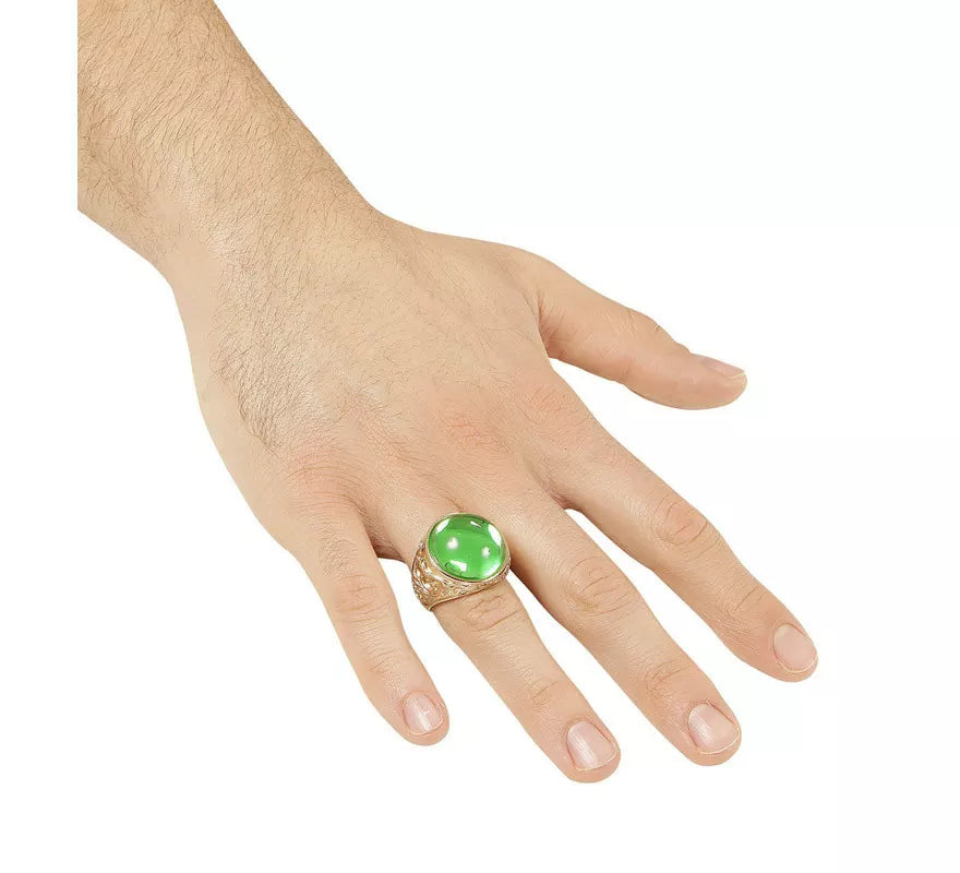 Translation missing: fr.Anillo Dorado con Gema Verde
