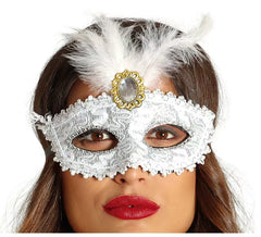 Masque blanc avec stylo