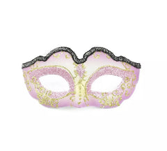 Masque de carnaval lilas et doré