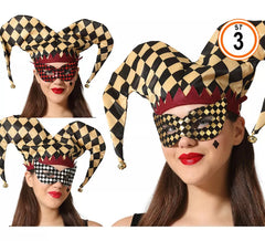 Masque Arlequin aux couleurs assorties