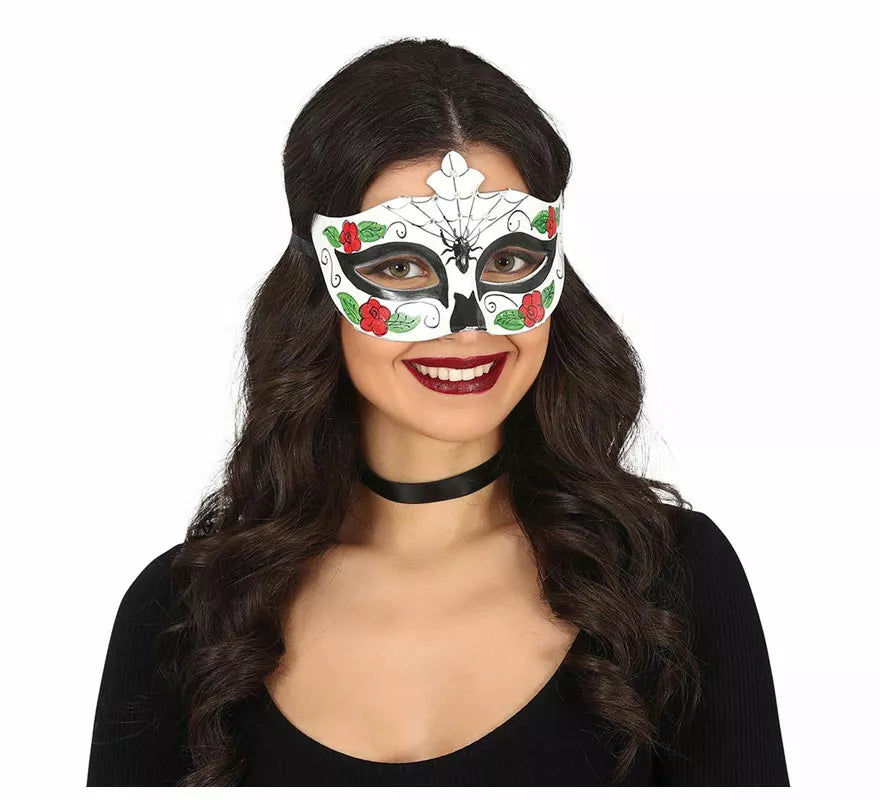 Antifaz de Catrina con Araña