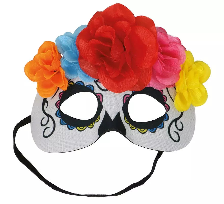 Translation missing: fr.Antifaz de Catrina con Flores