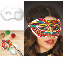 Masque vintage à peindre pour adulte