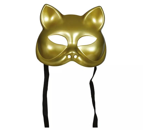 Antifaz de Gata dorada adulto