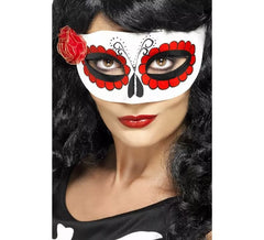 Loup Squelette Dia de los Muertos Rose