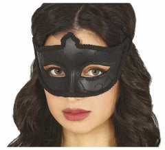 Masque noir à paillettes