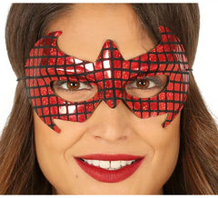 Masque rouge super héros arachnide