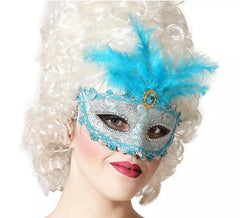 Masque vénitien bleu