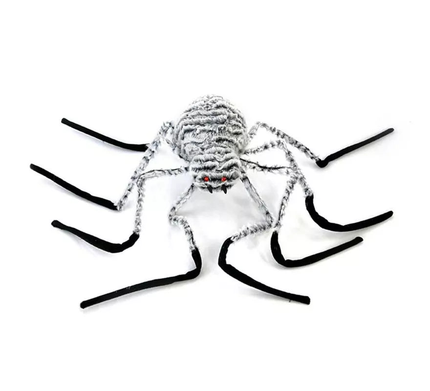 Araña blanca patas negras de 100x25 cm