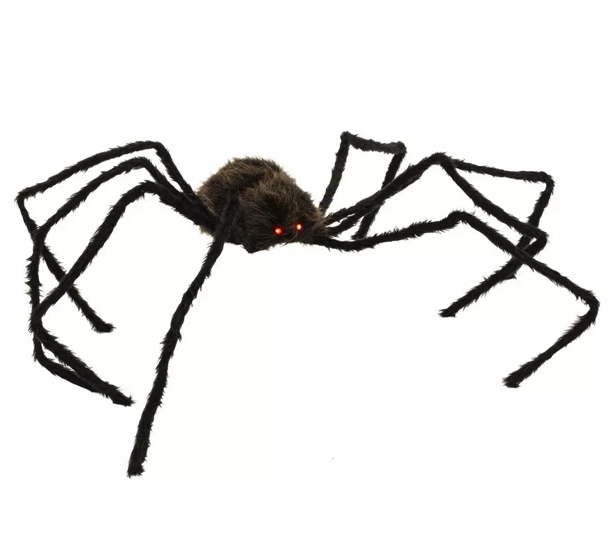 Araña marrón y negra con Luz de 150x100x17 cm