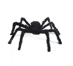 Araignée noire aux pattes courtes de 75 cm