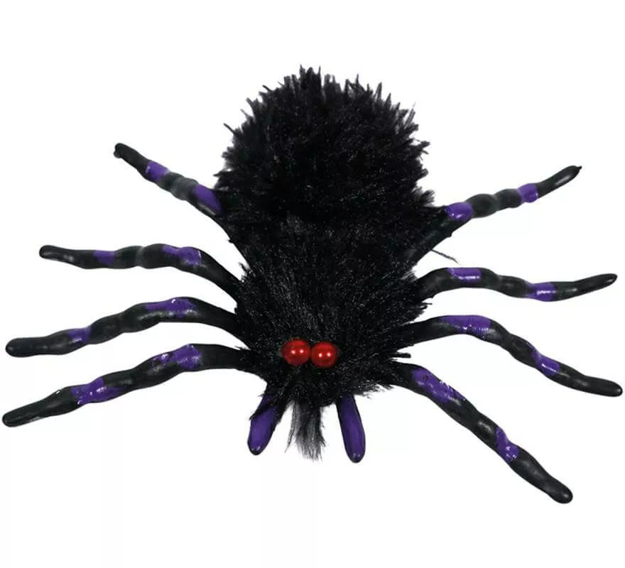 Translation missing: fr.Araña Negra y Morada de 18x12 cm