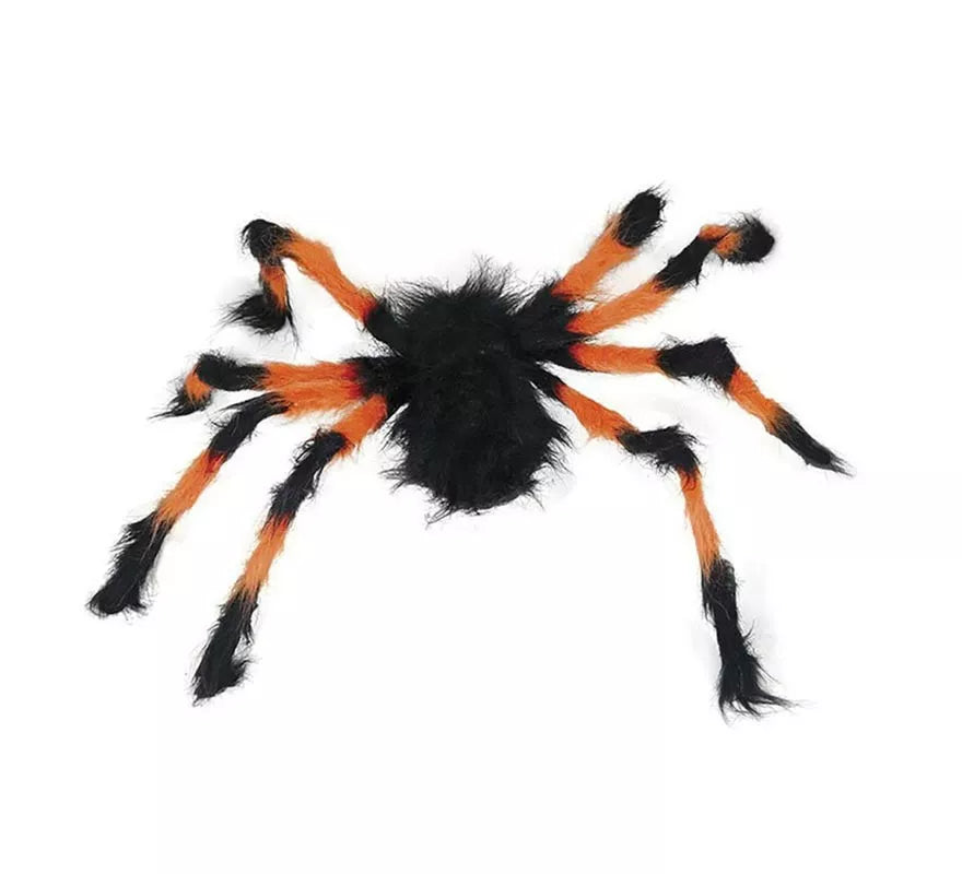 Translation missing: fr.Araña Peluda naranja y negra de 75 cm